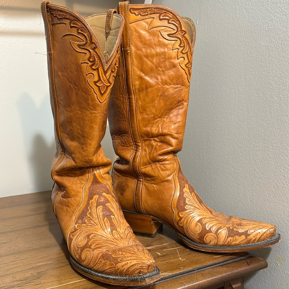 Lucchesse handmade fine leather Western Boots